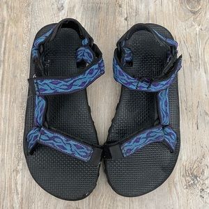 Teva Hurricane Sandal Blue and Purple Size 7